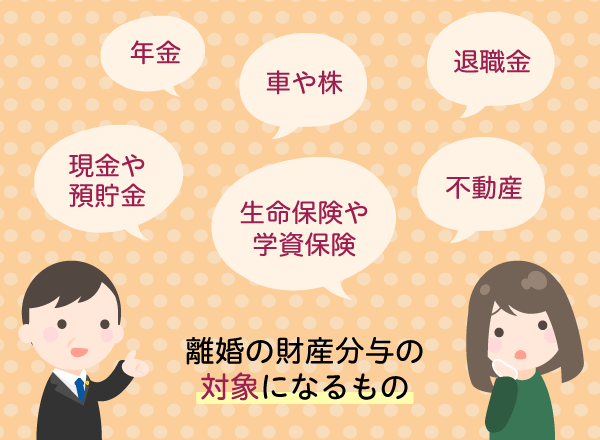 財産分与の対象となる財産