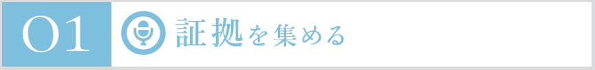 証拠を集める